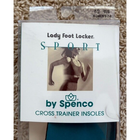 Vintage 1998 Lady Foot Locker by Spenco Cross Trainer Insoles #2 Women's Sz 7-8 - Picture 2 of 12